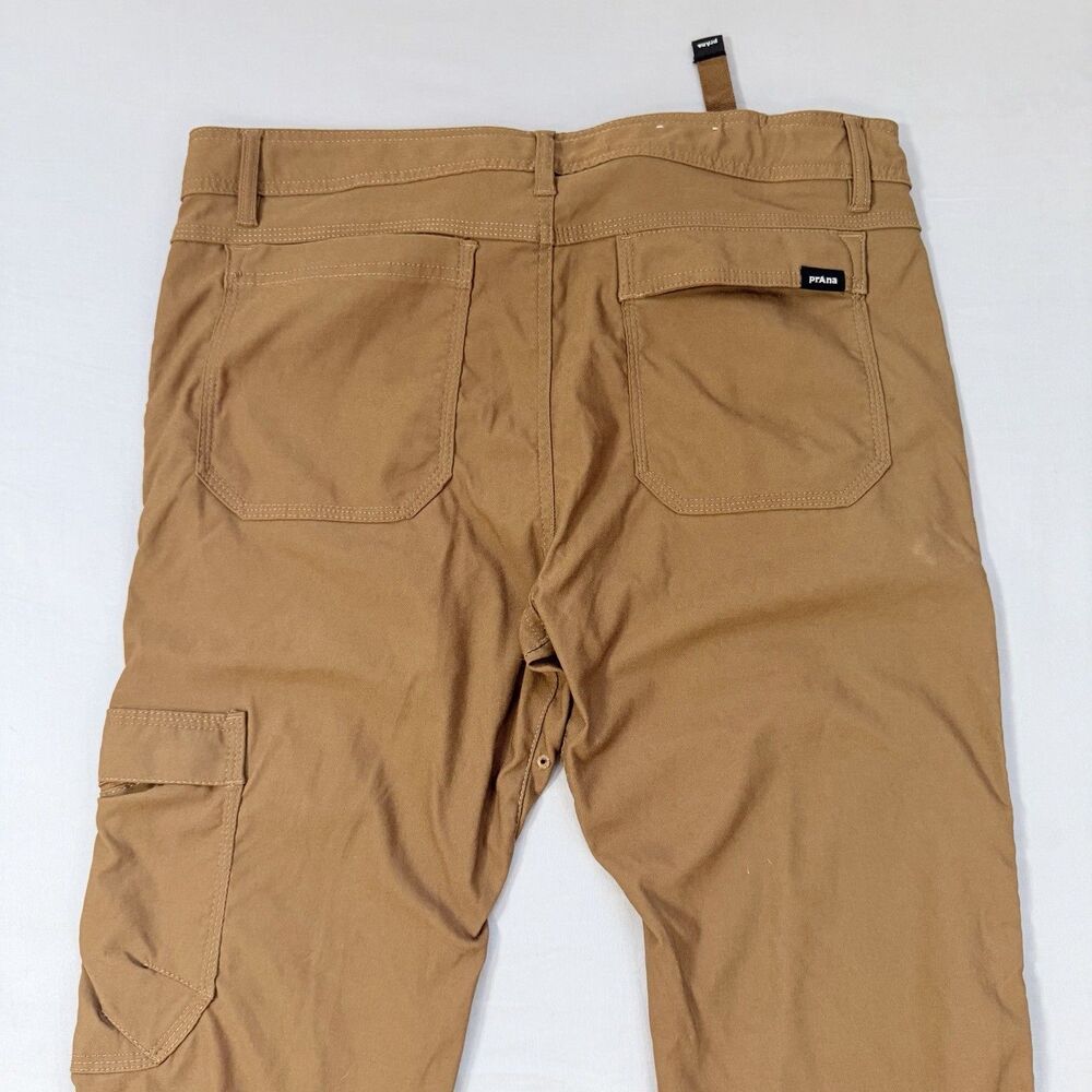 Prana Stretch Zion Cargo Pant 36 X 32 Slim Fit Brown Outdoor Vented Gorpcore - Picture 6 of 12